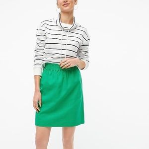 Kelly Green J Crew Elastic Waist Skirt